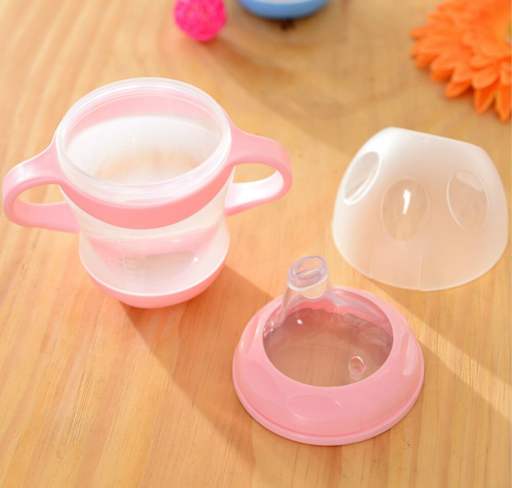 og munnkappe baby fôringe cupbarn lære fôringe drikkeflaske med håndtak låve trening kopp