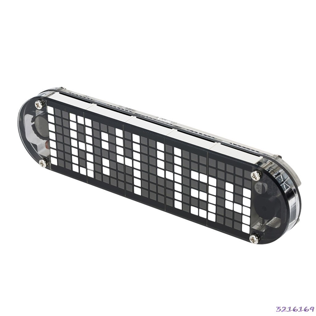 DS3231 Multifunction Alarm Clock LED Dot Matrix Animation Effects DIY Kit: White
