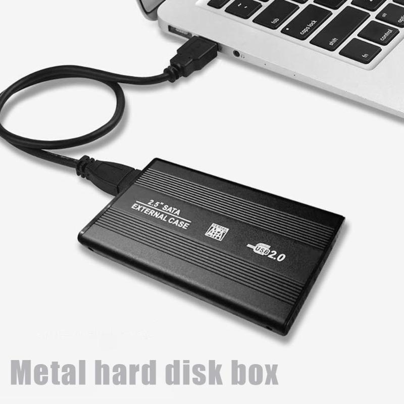 VKTECH-carcasa de disco duro portátil de 2,5 pulgadas, carcasa de aleación de aluminio, SATA a USB 2,0, carcasa de disco duro externo, SSD