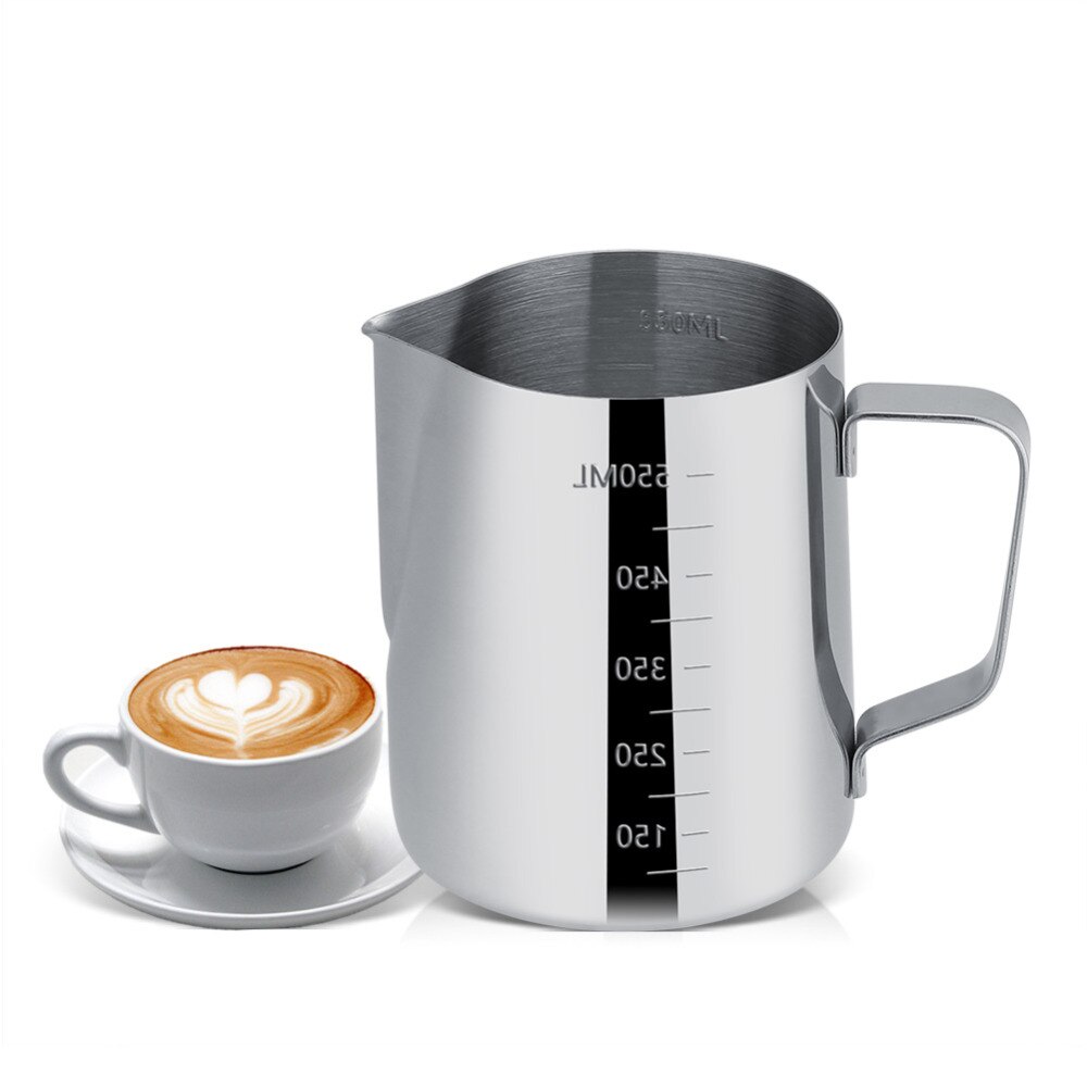 600ml Stainless Steel Coffee Pitcher Barista gear Kitchen Coffee Milk Frothing coffee Jug Teapot