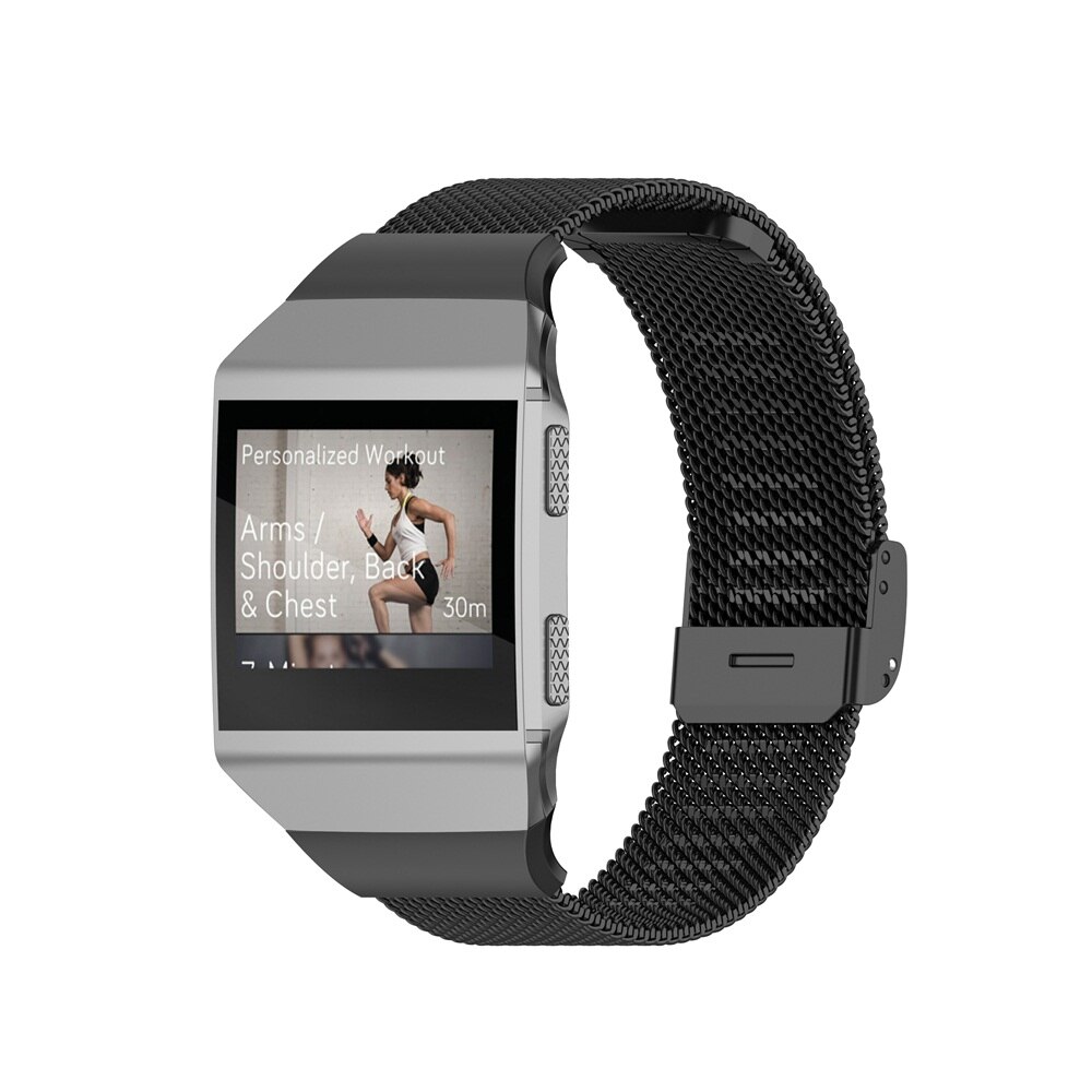 Bransoletka dla Fitbit ionic opaska z inteligentnym zegarkiem pasek dla Fitbit ionic paski metalowe ze stali nierdzewnej wymiana opaska sportowa na nadgarstek