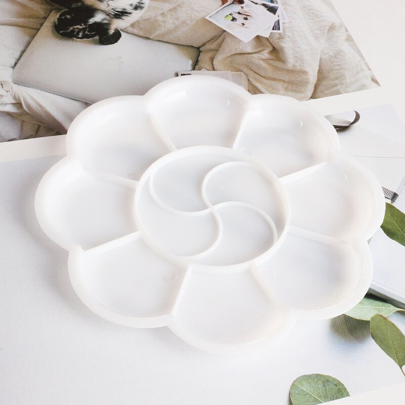 2pcs Kids Artist Paint Palette Brush Water Colour Children Art Crafts Painting