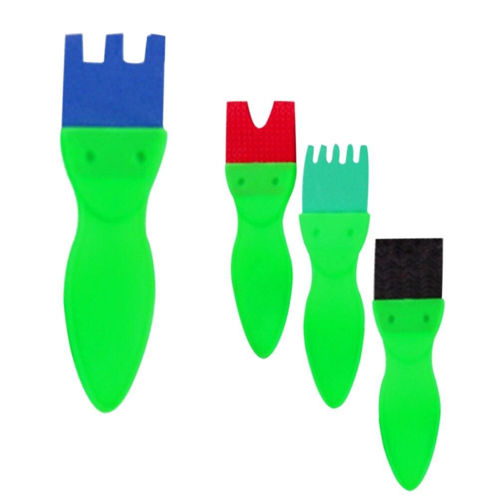 48pcs School Kids Sponge Paint Brushes Kit For Child Home Watercolour Early Learning Multifunction DIY Practical Graffiti