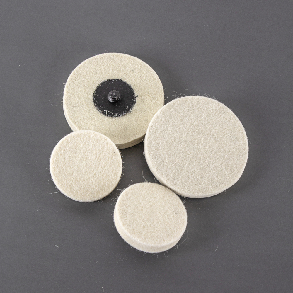 50Mm/75Mm Wol Polijsten Wiel Buffing Pads Quick Change Vilt Polijstschijf Roll Rock Voor Rotary Tool schurende