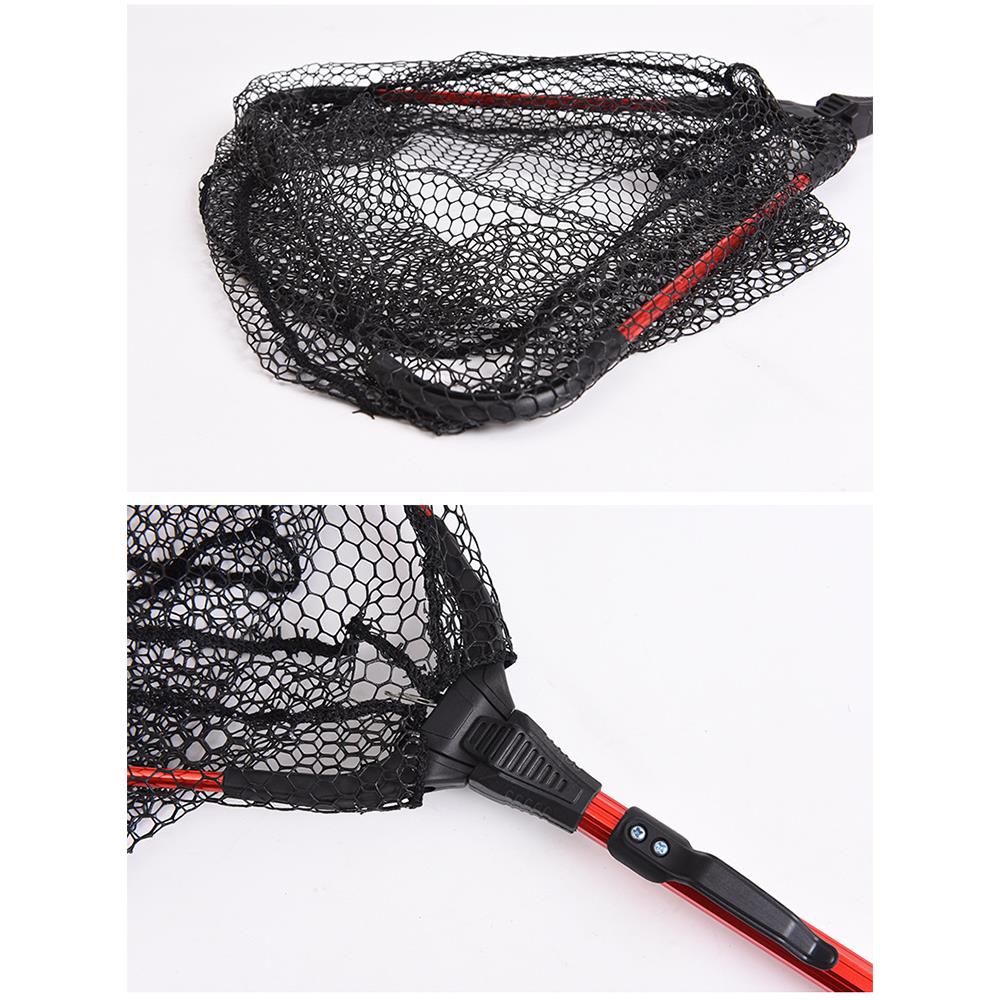 Aluminum Alloy Fishing Net Telescopic Fish Catching Landing Nets Gear Fish Landing Net Foldable Collapsible Telescopic Pole