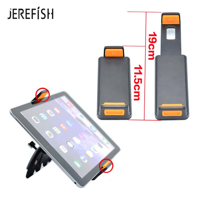 Universal 7 8 9 10 11 tommers bil nettbrett pc holder bil auto cd mount nettbrett pc holder stativ for ipad 2 3 4 5 air for galaxy tab