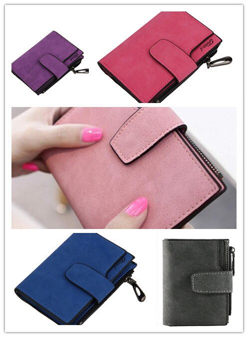 Vrouwen Portefeuilles En Portemonnees Mini Grind Magic Bifold Lederen Kaarthouder Card Case Dames Portemonnee Portafoglio Donna Monedero Mujer