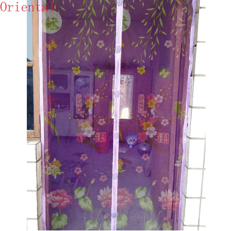 Summer coffee Bug Mesh Screen Door Curtains Magnetic Home Net Screen Anti Mosquito Bug Fly Home Gate Door Magic 90*210CM