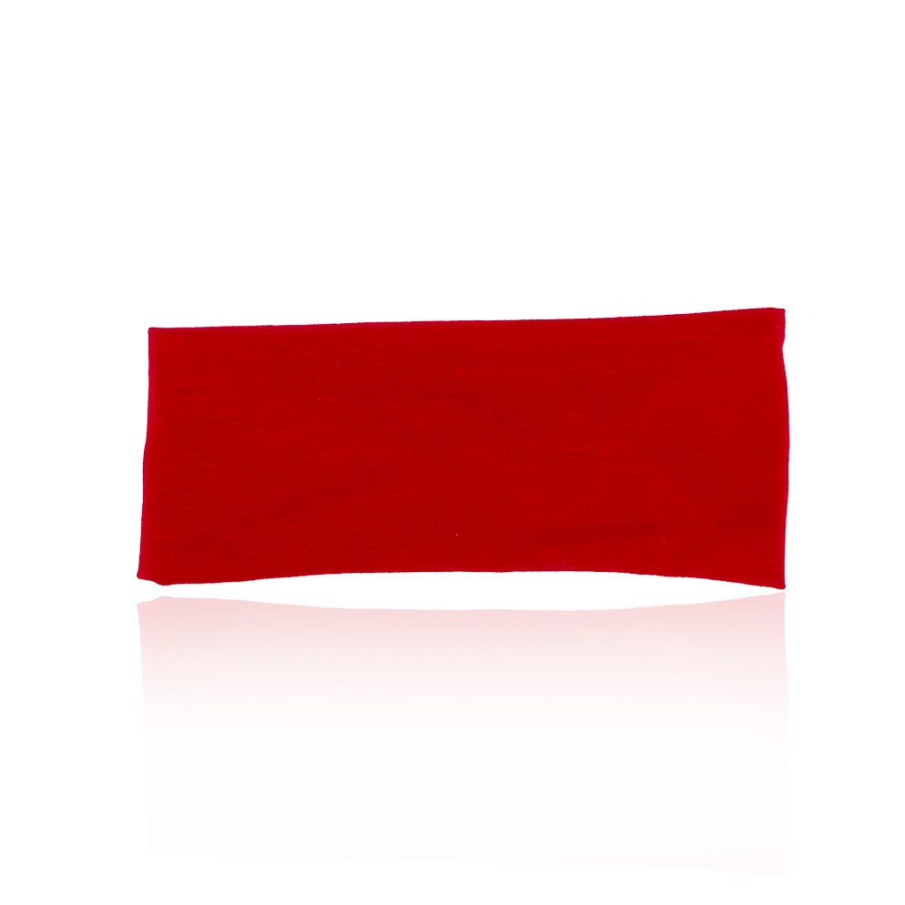 Hoofdband Yoga Basketbal Gym Sport Stretch Hoofd Haarband Zweet Effen Kleur Katoen Hoofdband Universele: Wine red