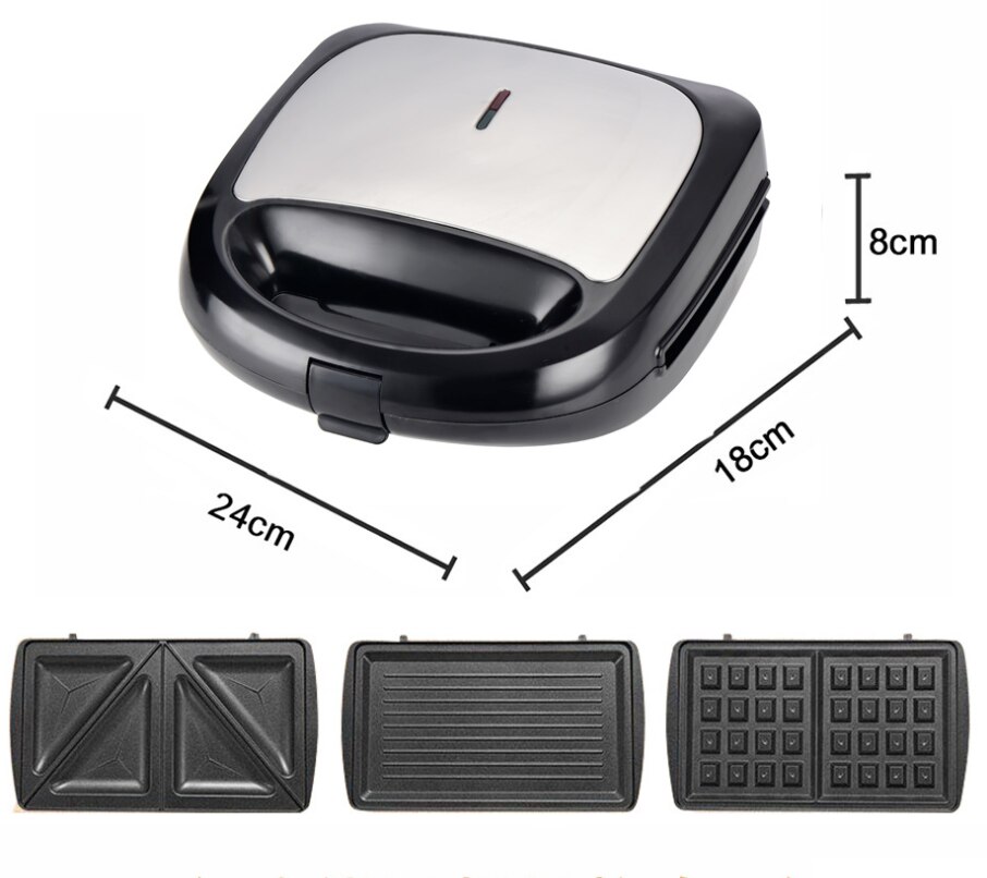 Electric Sandwich Maker Iron Waffles Maker Machine Bubble Egg Cake Oven Multifunctional Breakfast Waffle Machine 220V: Type 6