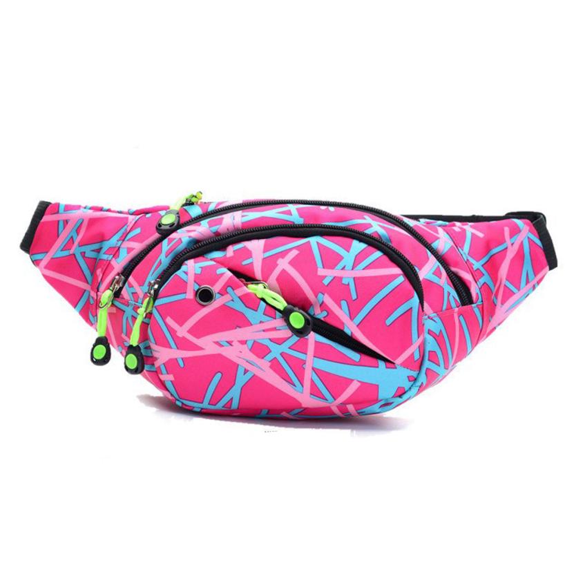 ISHOWTIENDA Unisex Women Men Camouflage Waist Pack Bicycle Cycling Sport Belt Bag #A