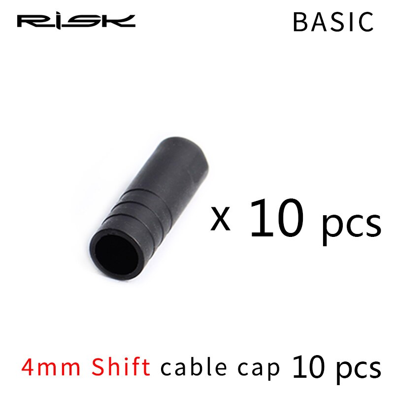 RISK 4/5mm Bicycle Brake Cable End Cap With Seal Ring Parts Dustproof Outer Cable Tube End Tip Cap For MTB Road Bike Shift Brake: Basic - Shift - 10pc