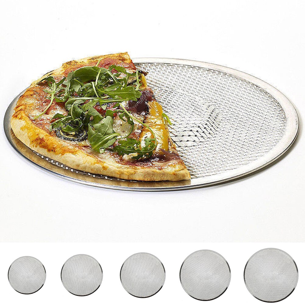 6 "-14" Aluminium Legering Verdikking Platte Mesh Pizza Screen Oven Bakplaat Netto Bakvormen Kookgerei