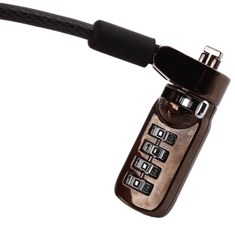 Laptop Lock Anti Theft Key Computer Notebook Travel 4 Digit Monitor Anti-Theft Lock Security Cable Chain