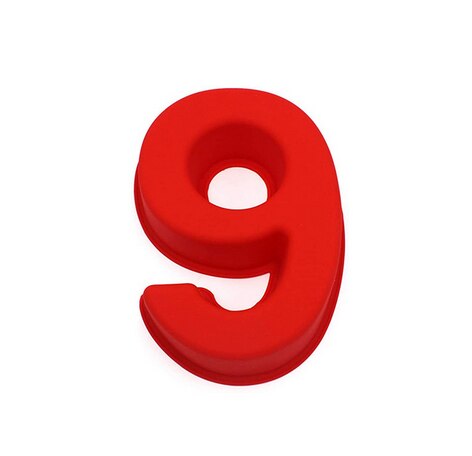 0-9 numero stampo per torta digitale numeri per torta forma strumento per la decorazione di torte per anniversario di compleanno di nozze: 9