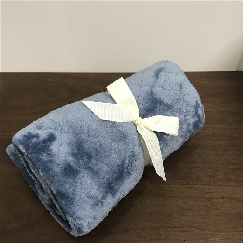 Kinder babydeken fleece zachte deken baby jongens meisjes dekens kinderbeddengoed baby inbakerdekens 70*100cm: Kopenhagen blauw