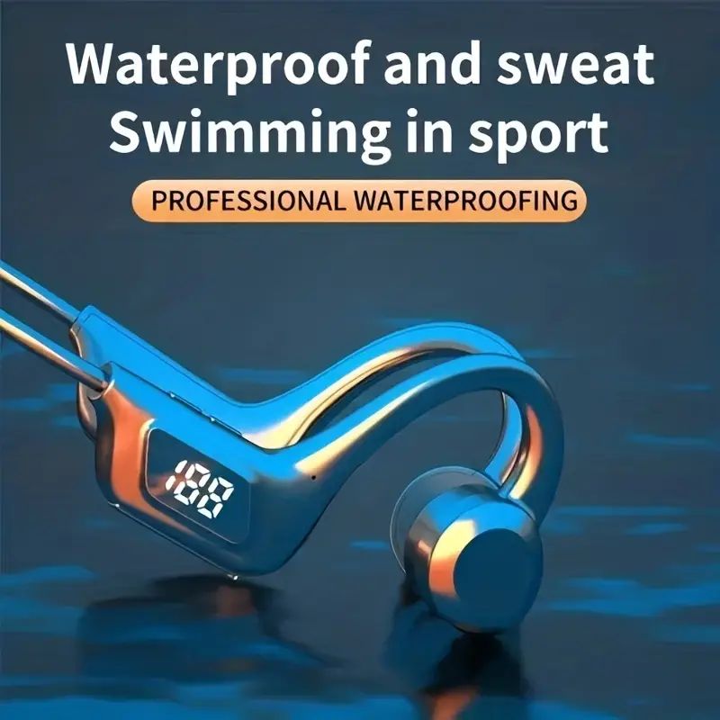 Q33Pro wireless ear-hook open-type OWS air conduction headphone LED power display memory card insertable Bluetooth earphones