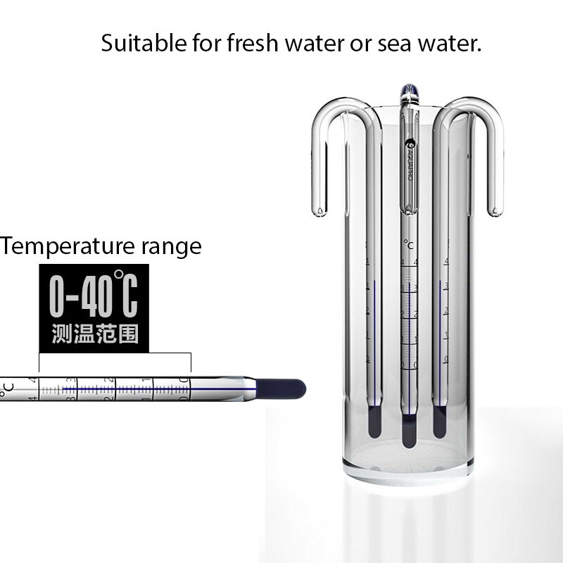 Thermomètre ada-style U pour Aquarium, en forme de U suspendu au verre, moniteur de température pour réservoir en verre de 6mm 8mm 10mm 12mm 15mm d&#39;épaisseur
