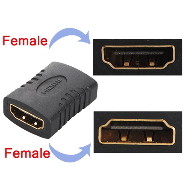 HDTV Vrouw-vrouw F/F HDMI Female Coupler Extender Adapter Naar HDMI Vrouwelijke Plug HDMI Kabel Uitbreiding Connector converter
