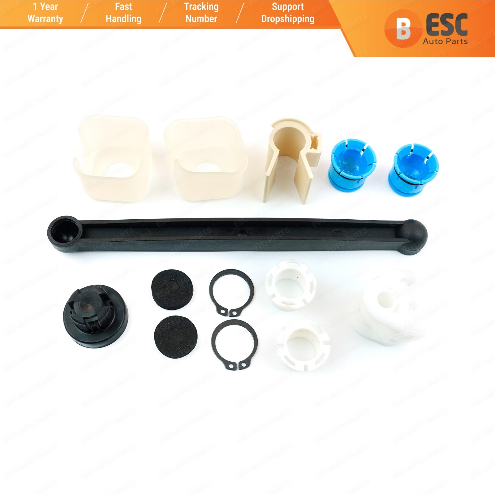 ESC Auto Parts ESP24 Gear Linkage Selector Bush Repair Kit 93183155 for Vauxhall Opel Corsa C Combo Meriva Tigra Fast Shipment