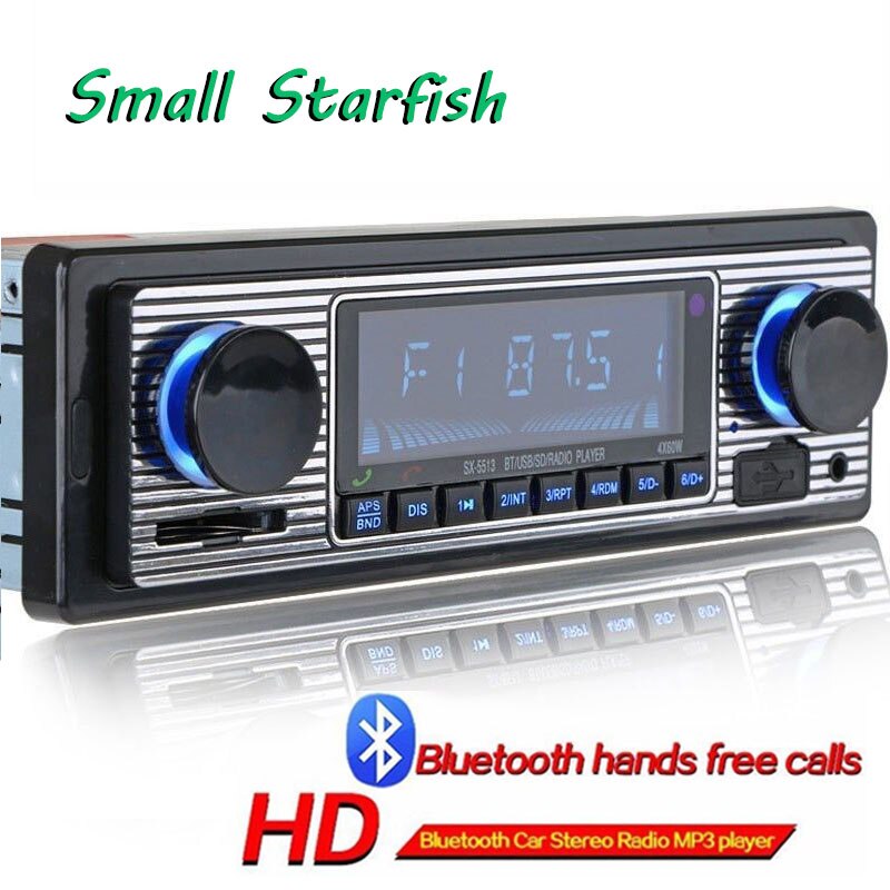 Atuo Usb Fm Retro Radio Klassieke Auto Radio Speler Bluetooth Stereo Voertuig Retro Autoradio Bluetooth MP3 Speler