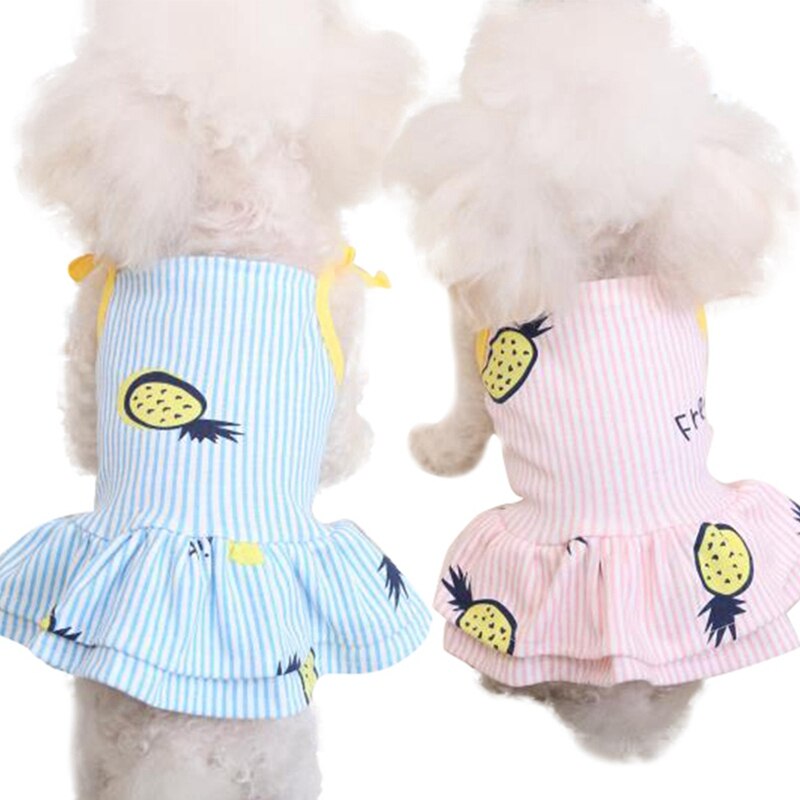 Zomer Mode Hond Kleding Voor Kleine Hond Chihuahua Kleding Prinses Huisdier Kat Fruit Jurken Puppy Sling Rok