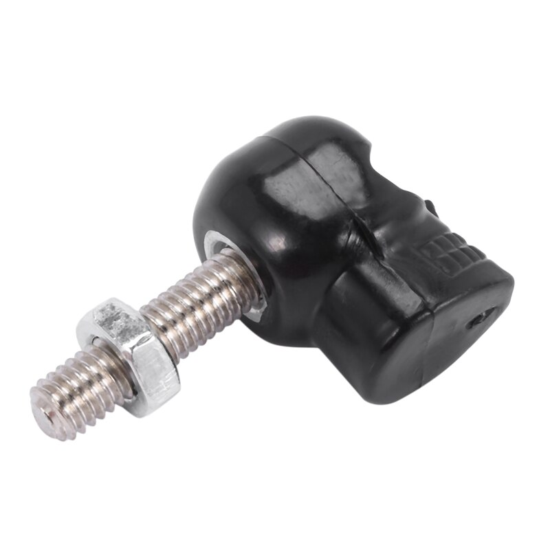 2 Pair Motorcycle Skull Number Plate Frame Screws Fitting Screw Black