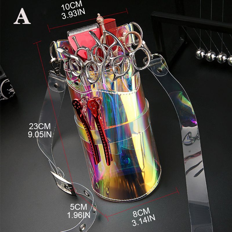 Portable Barber Scissors Bag Comb Clip Brush Storage Pockets Hairdresser Organizer Hairdressing Tool