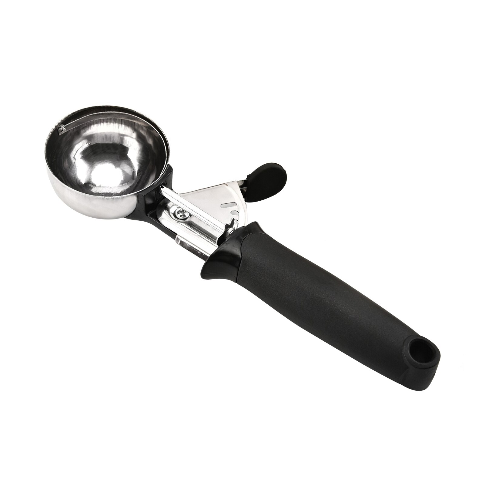 Stainless Steel Ice Cream Scoop Ice Cream Makers Kitchen Tools Accessorizes Fruit Baller Frozen Yogurt Dipper With Pop Up Level