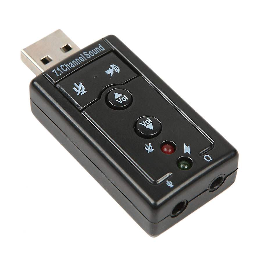 Kebidu Externe Audio Adapter Geluidskaart Usb Audio Converter 7.1CH Usb 2.0 Met Microfoon Luidspreker Microfoon 3.5Mm Jack Adapter