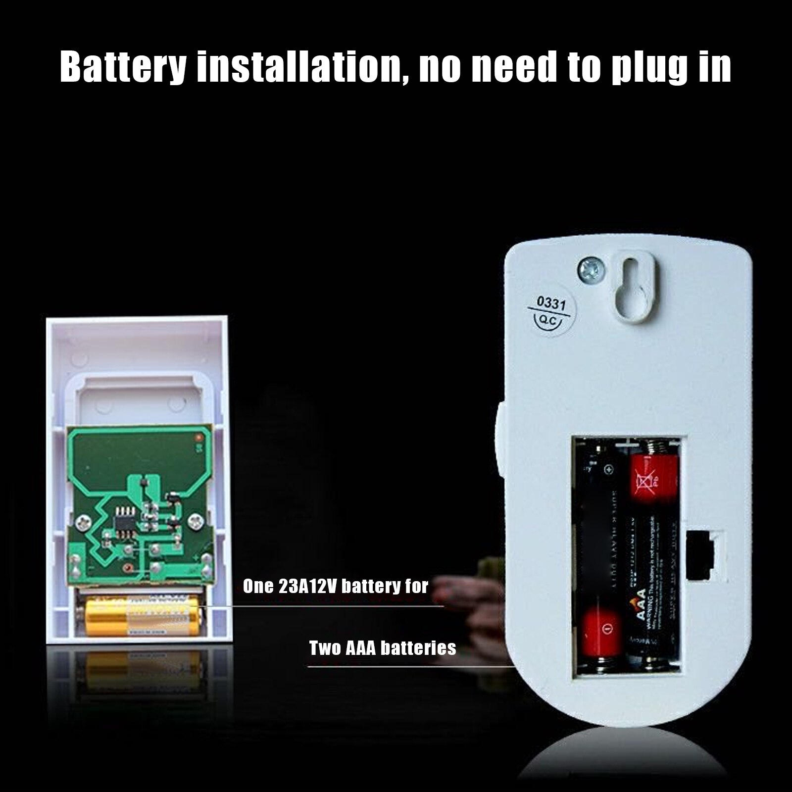 Doorbell Wireless Anti-Interference Wall Mounted Home Door Ring Bell Security Access Control System​​ JR Deals