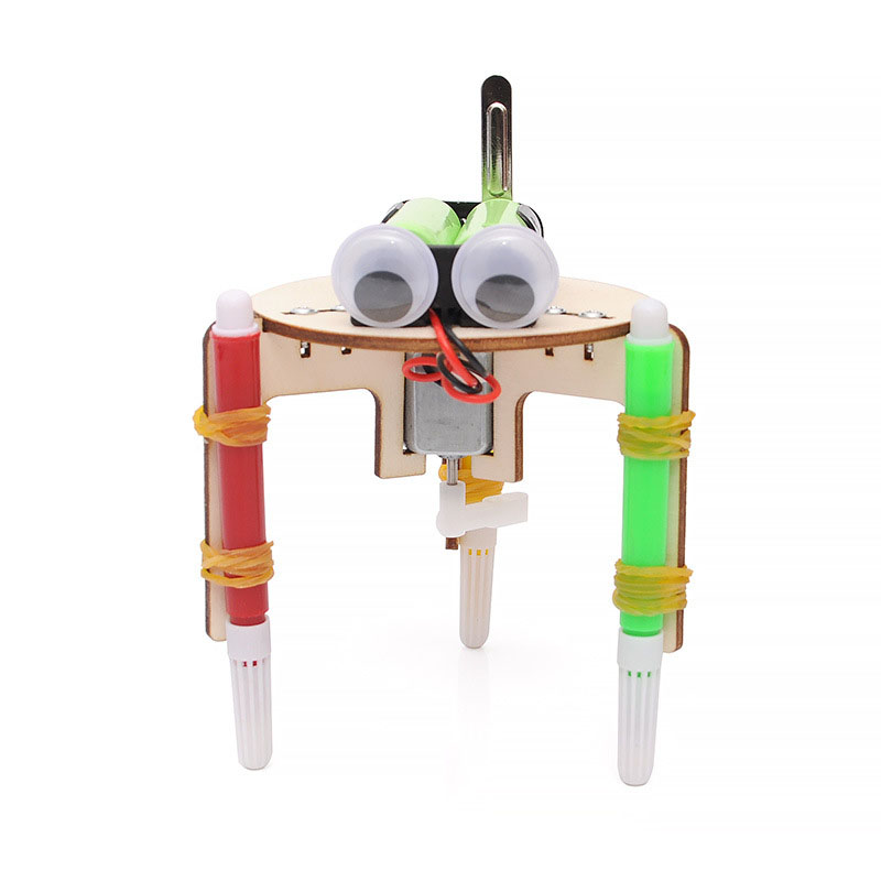 Petite technologie de production de robot graffiti bricolage, petite invention créative, dispositif expérimental scientifique, étudiant du primaire: Default Title