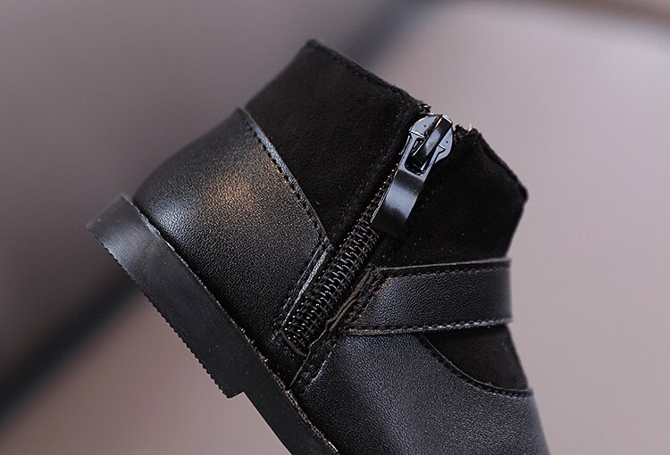 Winter kinder casual gebreide enkellaarsjes koreaanse prinses zachte onderkant mid-top schoenen kinderschoenen