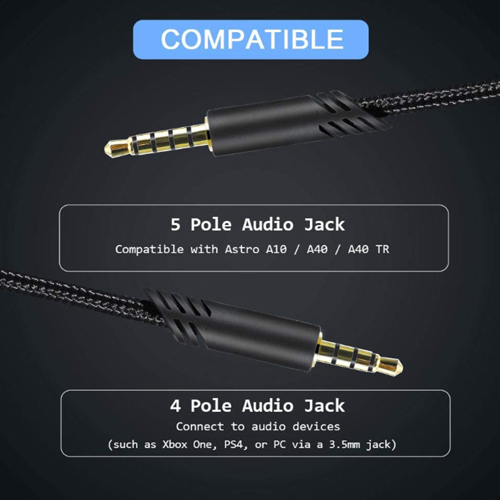 Ersatz kopfhörer kabel für astro a10 a30 a40 a40tr a50 Gaming-Kopfhörer Audio kabel Verlängerung kabel Konsolen kabel