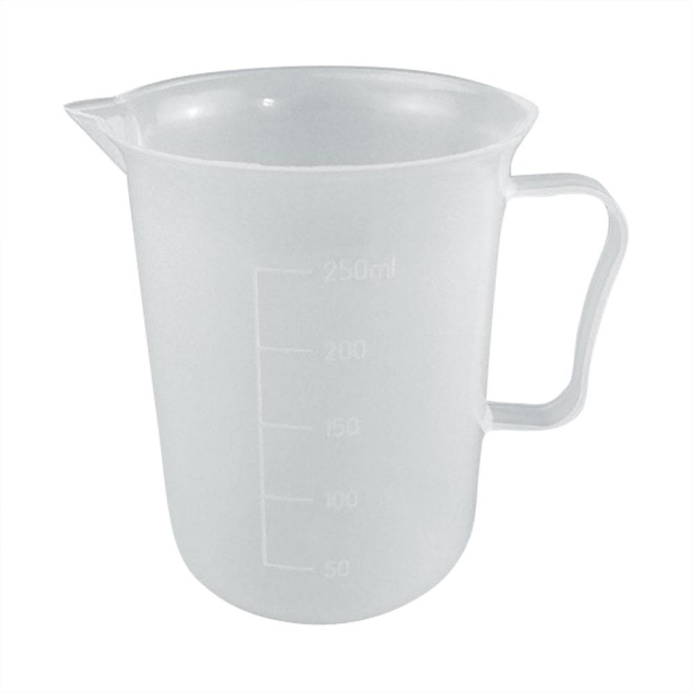 Laboratorio de química taza de medición plástica herramientas de enseñanza taza de medición Triangular equipo de investigación científico