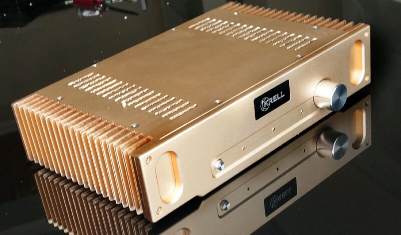 Gold / Silver 1969 All Aluminum Amplifier Chassis / Class A Amplifier Shell / AMP Enclosure / Case / DIY box (336*75*208mm)