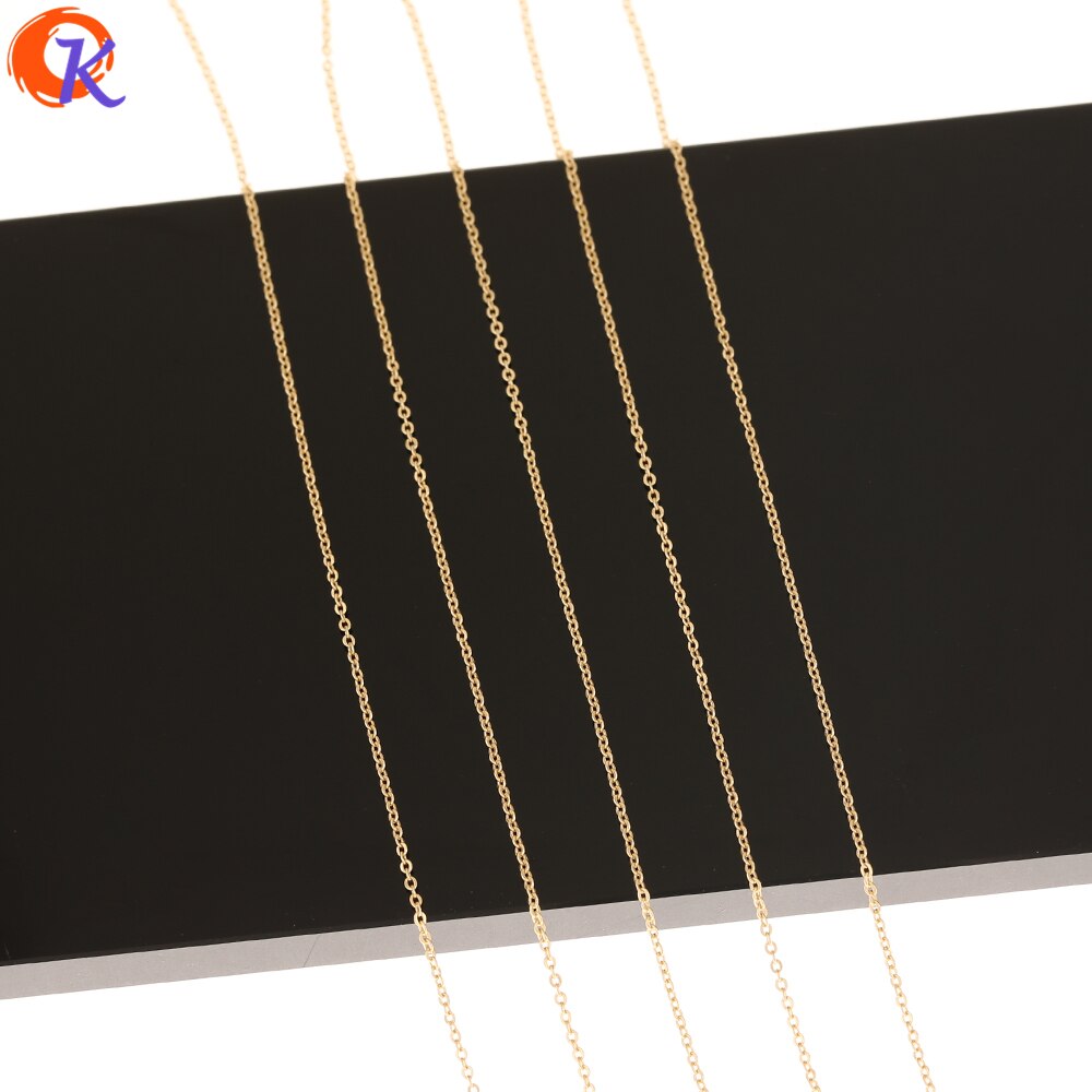 Cordiale Disegno 5 M/lotto Accessori Dei Monili/Oro Catene/Orecchini Risultati/Genuino Placcatura in Oro/Fatto A Mano/FAI DA TE/Collana A Catena Sottile