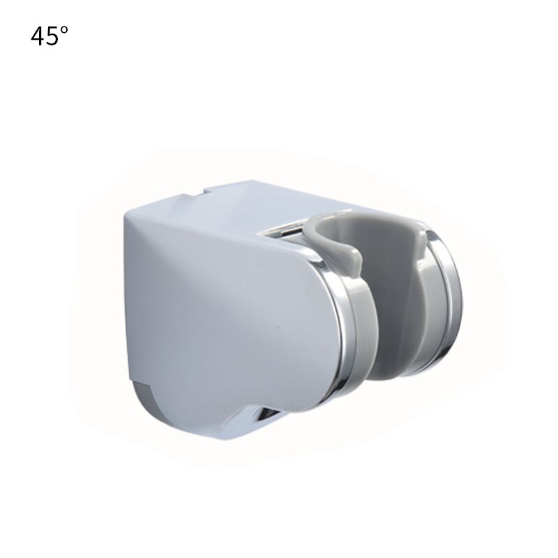 22/24/25mm abs plast brusebad glideskinne bar justerbar klemme holder beslag udskiftning badeværelse tilbehør universal: Drej 45 grader