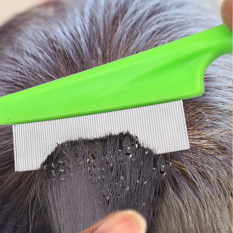 Cepillo suave para quitar huevos y pulgas, para perros pequeños, de dientes finos, para mascotas, cachorros, ojos y vientre, producto para desenredar pelos de gatos