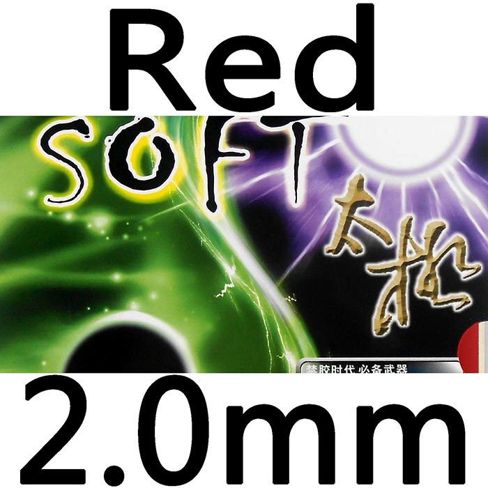 KTL-raqueta de tenis de mesa Rapid, goma suave, con esponja, murciélago: Red 2.0mm