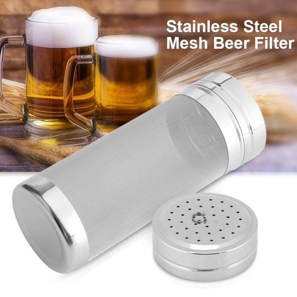 Filtre à bière en maille d'araignée, 300 microns, en acier inoxydable, pour brassage à domicile, café sec, trémie pour bière à domicile