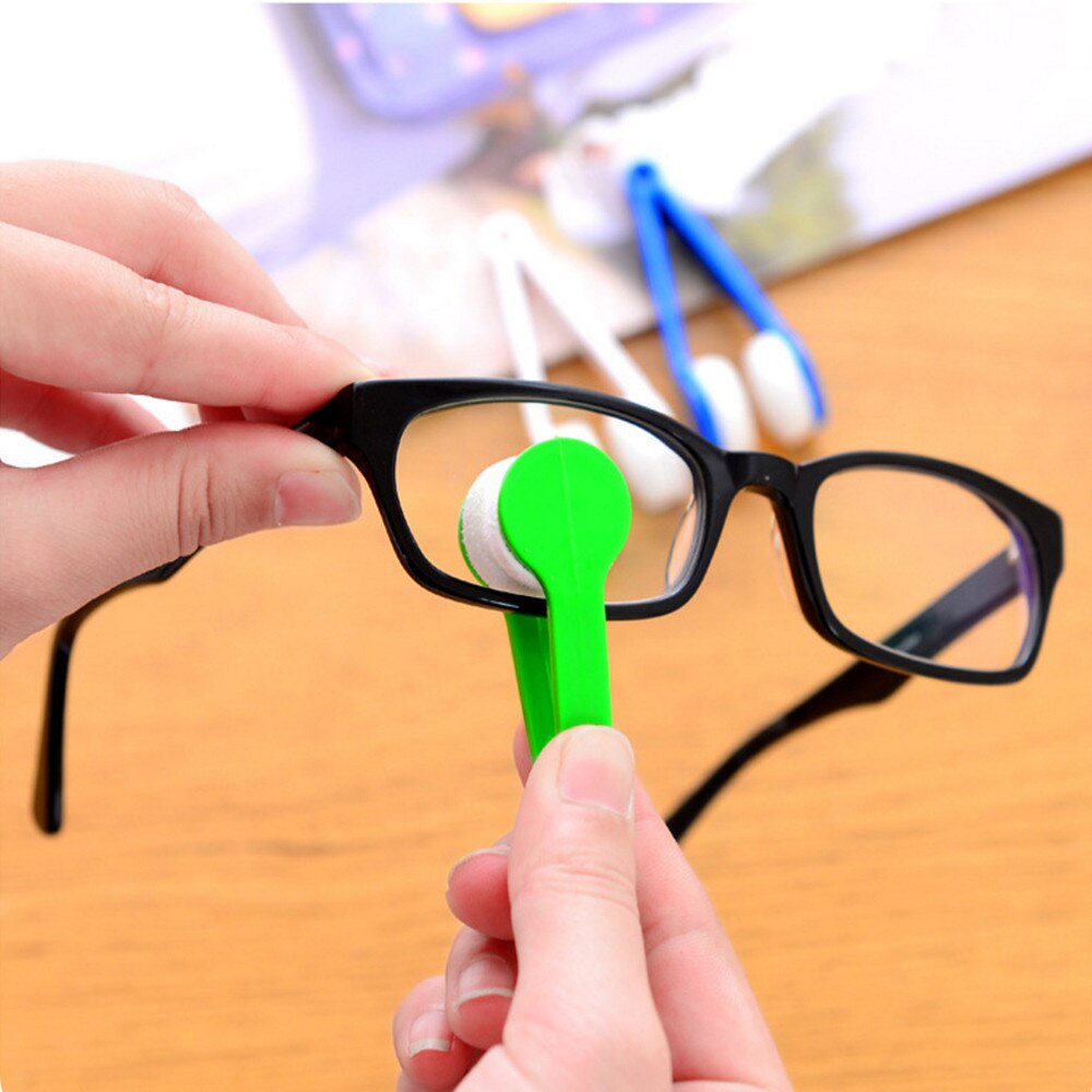 1pc Sun Glasses Eyeglass Microfiber Spectacles Cleaner Brush Cleaning Tool Eyeglasses Cleaner Home Office Accessories Free Ship