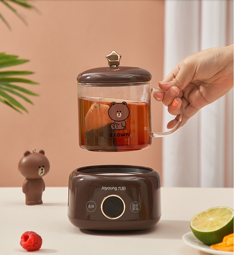 220V 400ML Mini Electric Kettle Glass Household Electric Health Preserving Pot Dessert Portable Multi Cooker