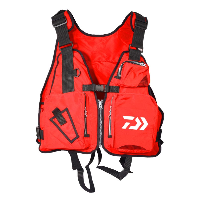 Gilet de pêche de plein air, veste de sauvetage de flottaison, filet de natation, Portable, multi-poches, veste de sécurité détachable,: 03