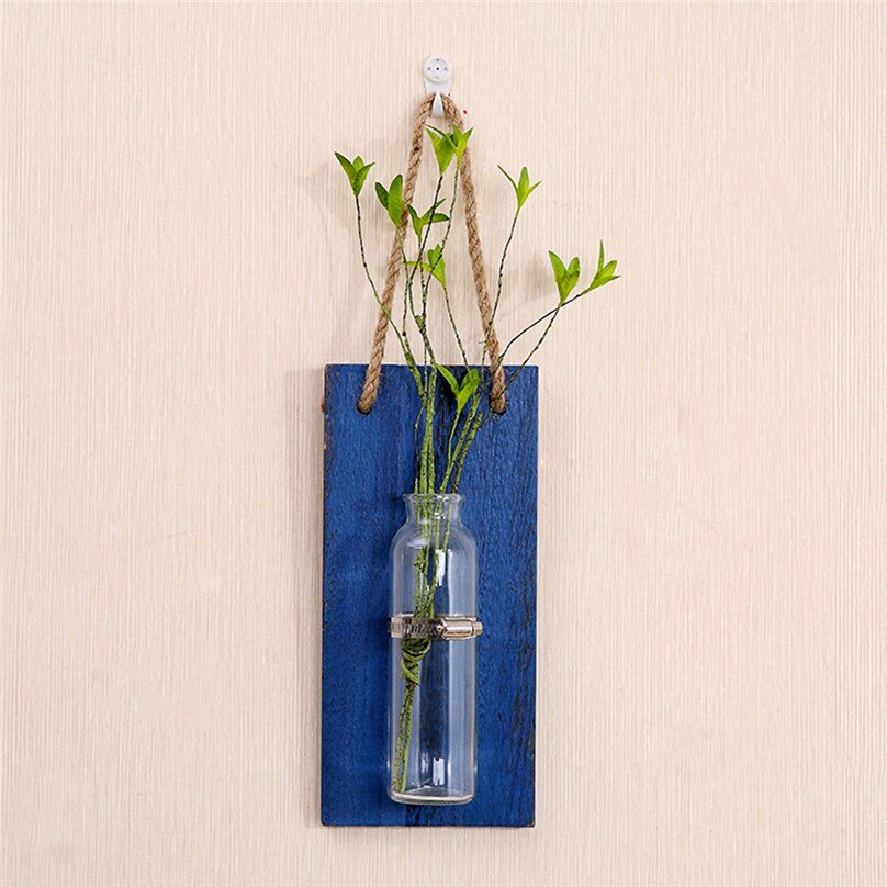 Muur Hydrocultuur Planten Vaas Muur Opknoping Bloempot Wanddecoratie Ornamenten home Decoratieve Planken #4A23
