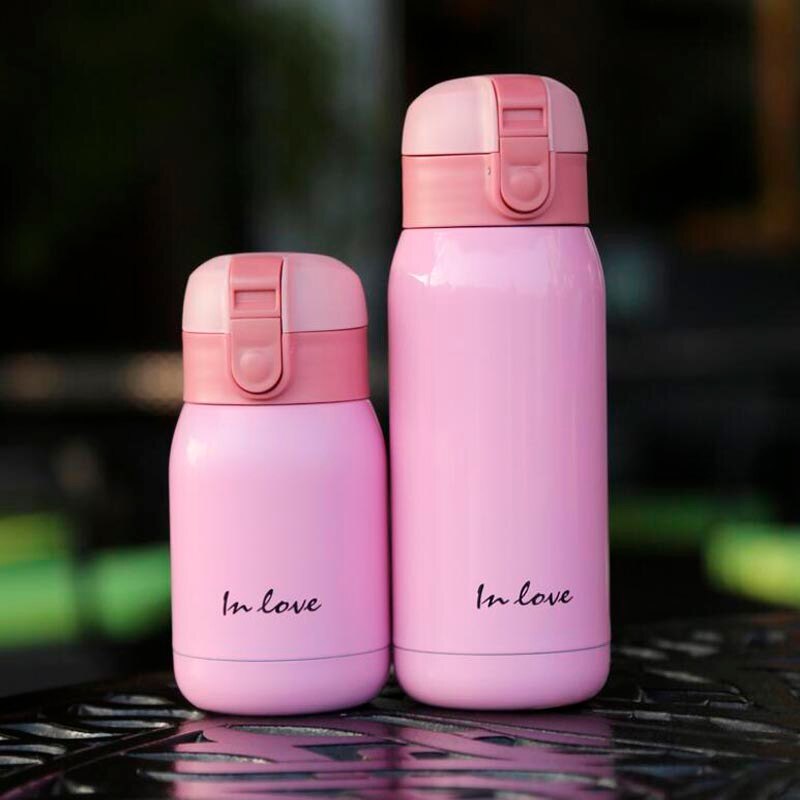 Termo de acero inoxidable con dibujos animados para estudiantes, taza de viaje, Garrafa Termica, 200ML, 360ML