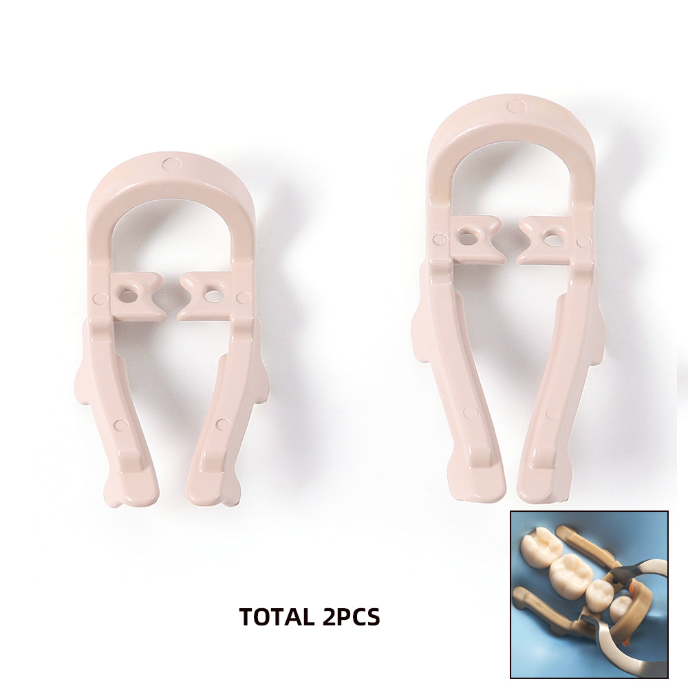 El anillo separador de abrazadera de goma para dique dental puede autoclavable 134 ° C: Rojo