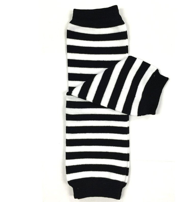 kids Cotton Leg Warmer Baby Boys Girls Black White Wided Striped Socks Arm Warmers striped Leggings cheapest price 10pairs