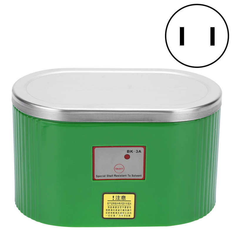 Ultrasonic Washing Machine High Power for Jewellery Watches Cleaner 0.4L BK-3A AC Ultrasonic Cleaner: US Plug