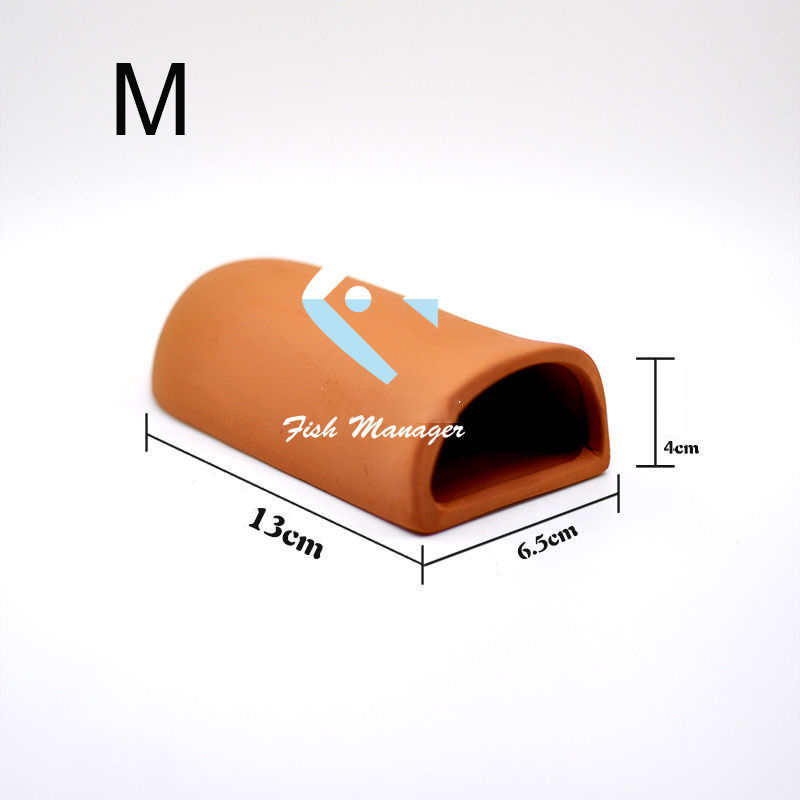 Keramiek Tank Vis Incuberen Hatch Fokken Grot Garnalen Onderdak Aquarium Decoratie Aquarium Accessoires Klei Paaien Kasteel: Bruin